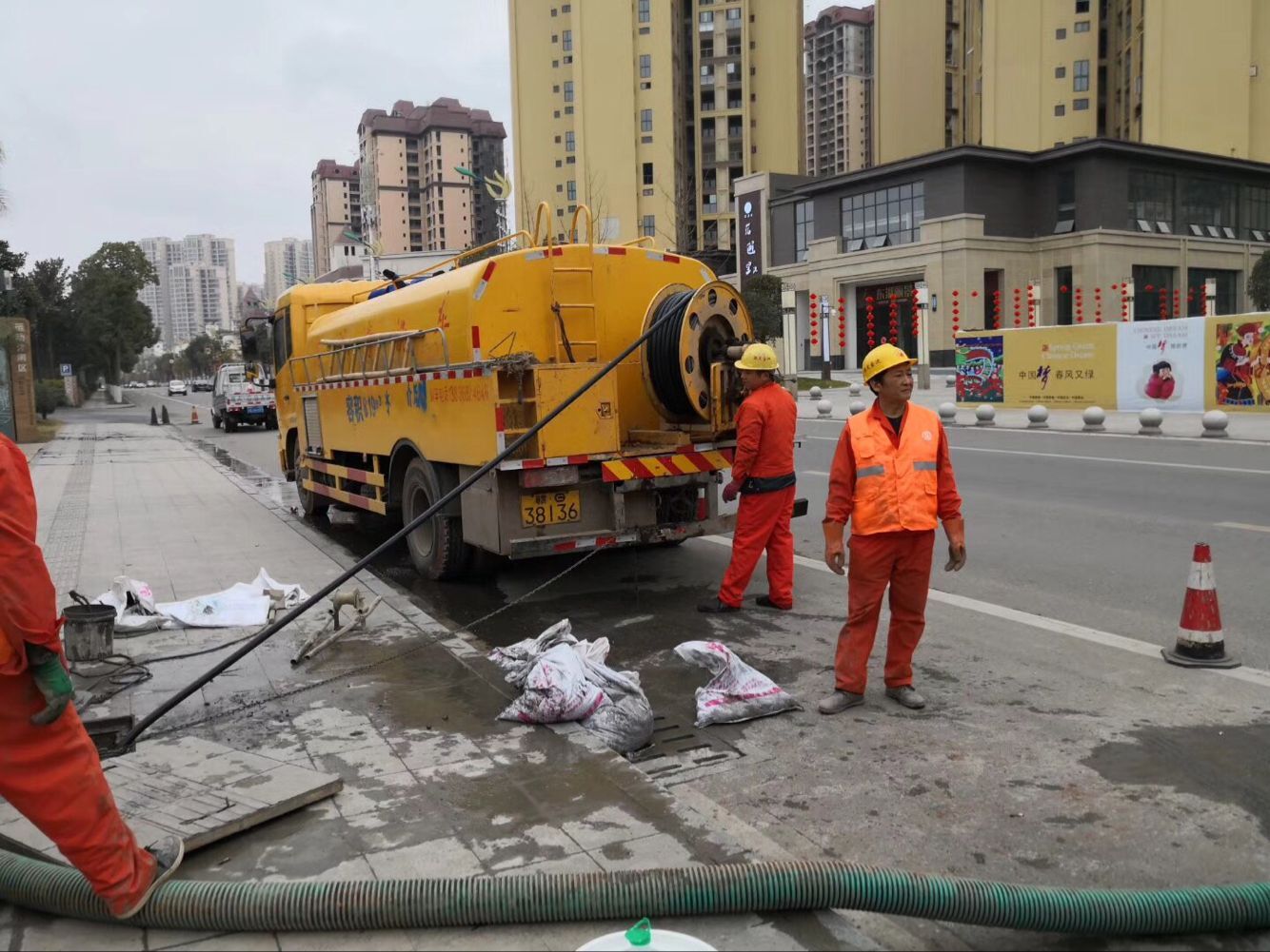 莞城街道排污管道清淤-管道清洗